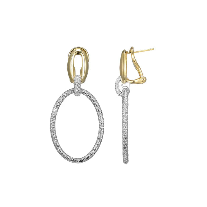 Charles Garnier Oval Drop Earrings