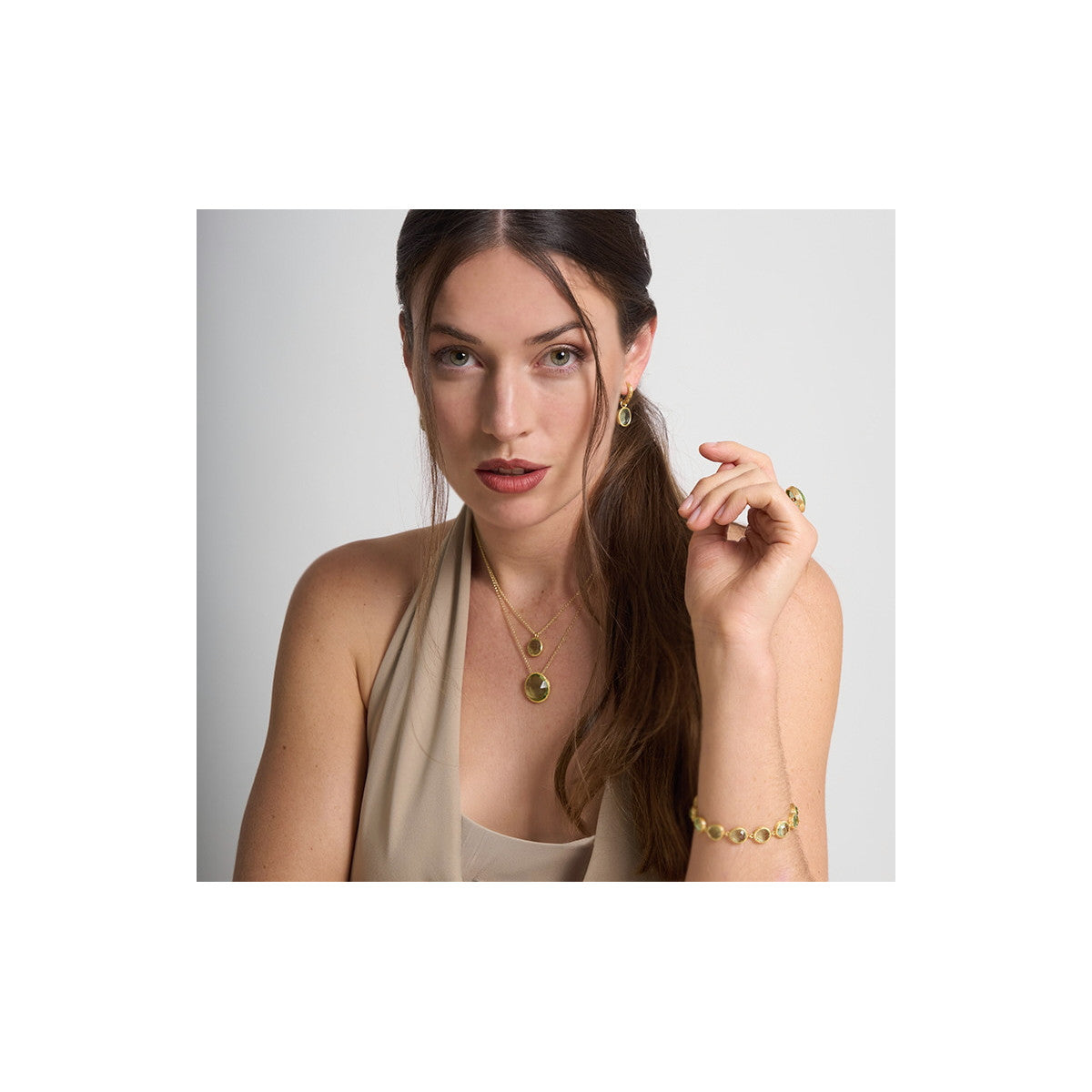 Jorge Revilla Shade Green Amethyst Pendant