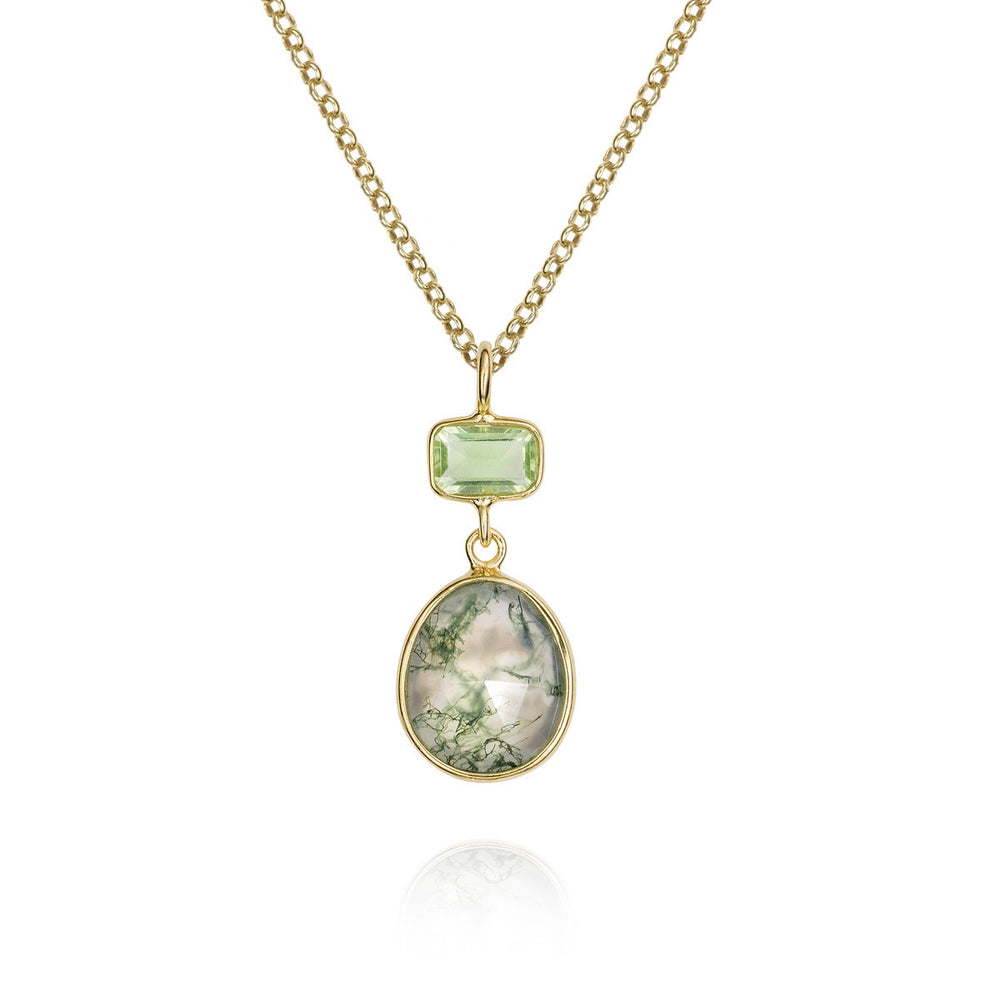 Jorge Revilla Moss Agate Pendant