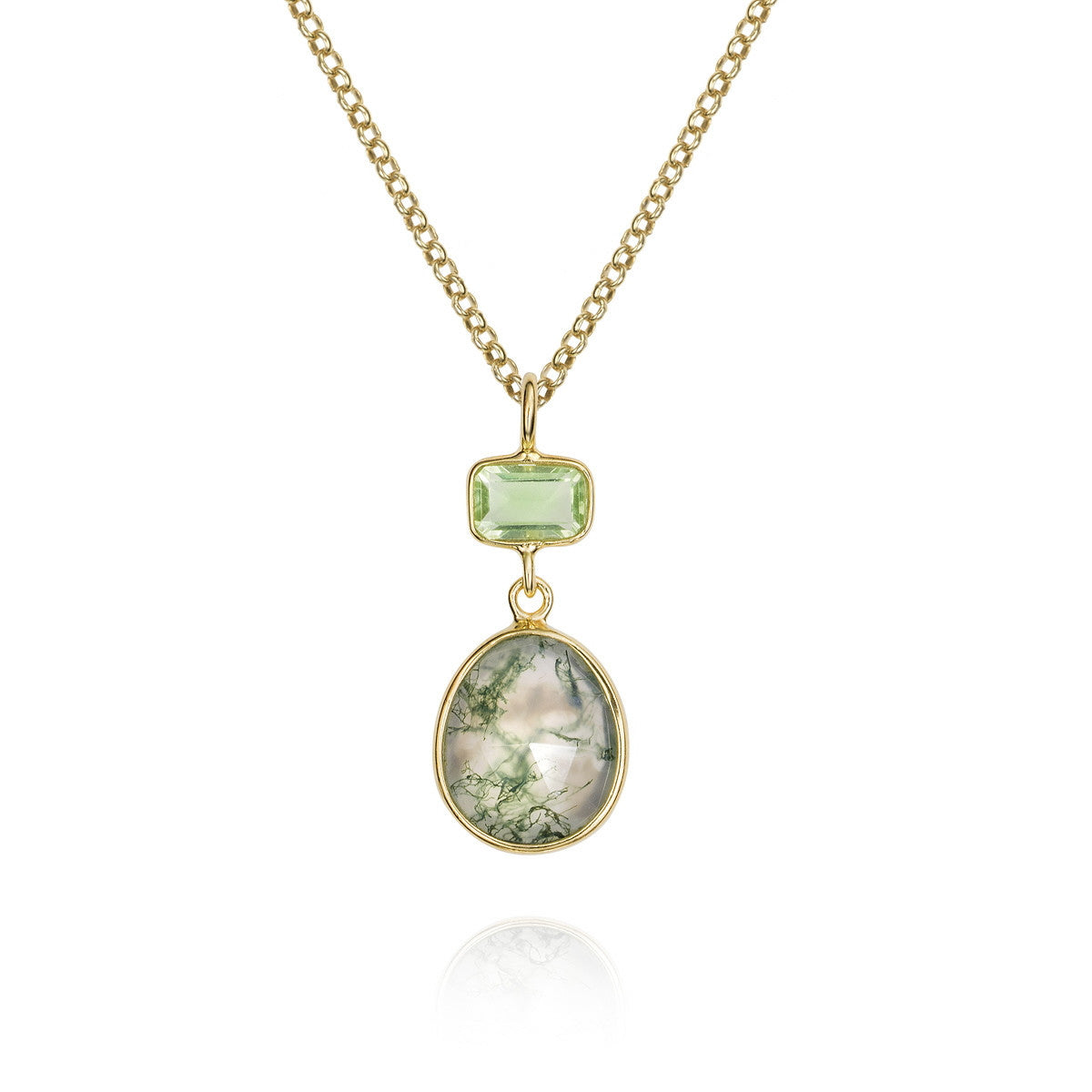 Jorge Revilla Moss Agate Pendant