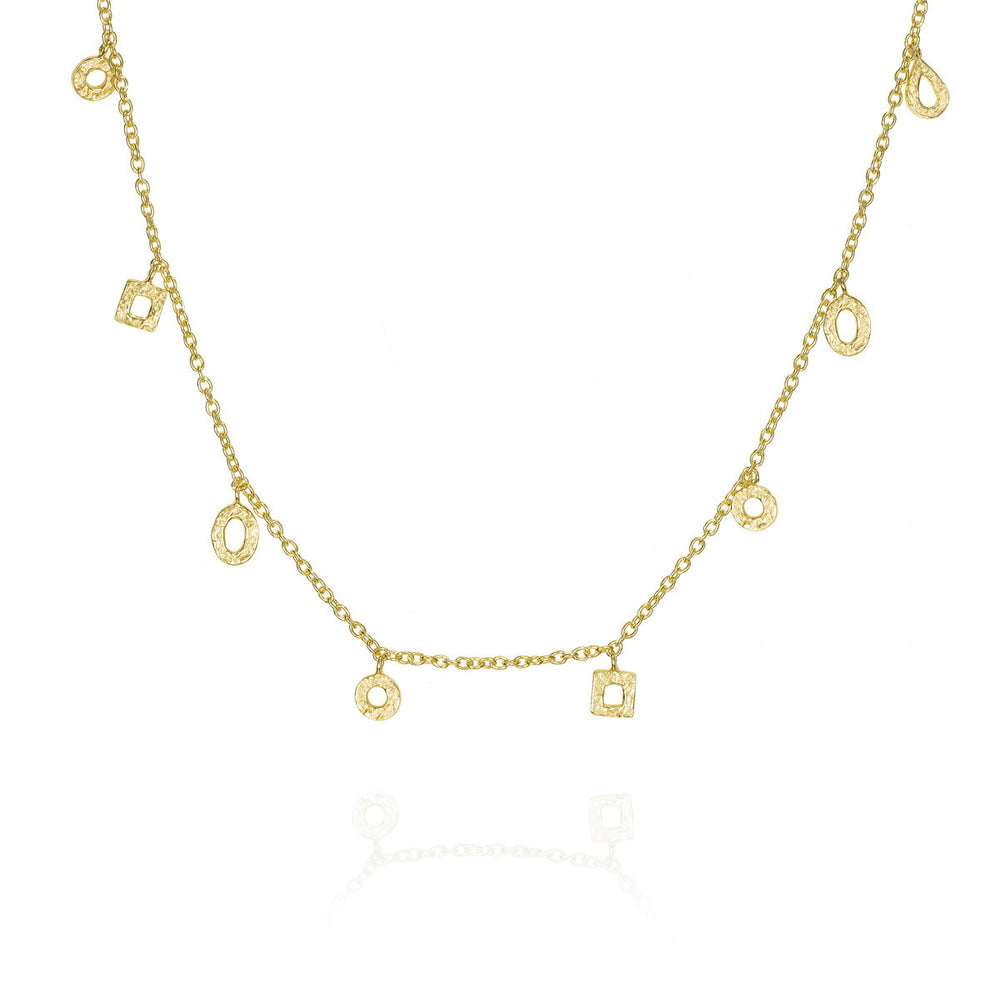 Jorge Revilla Drop Geometric Shapes Necklace