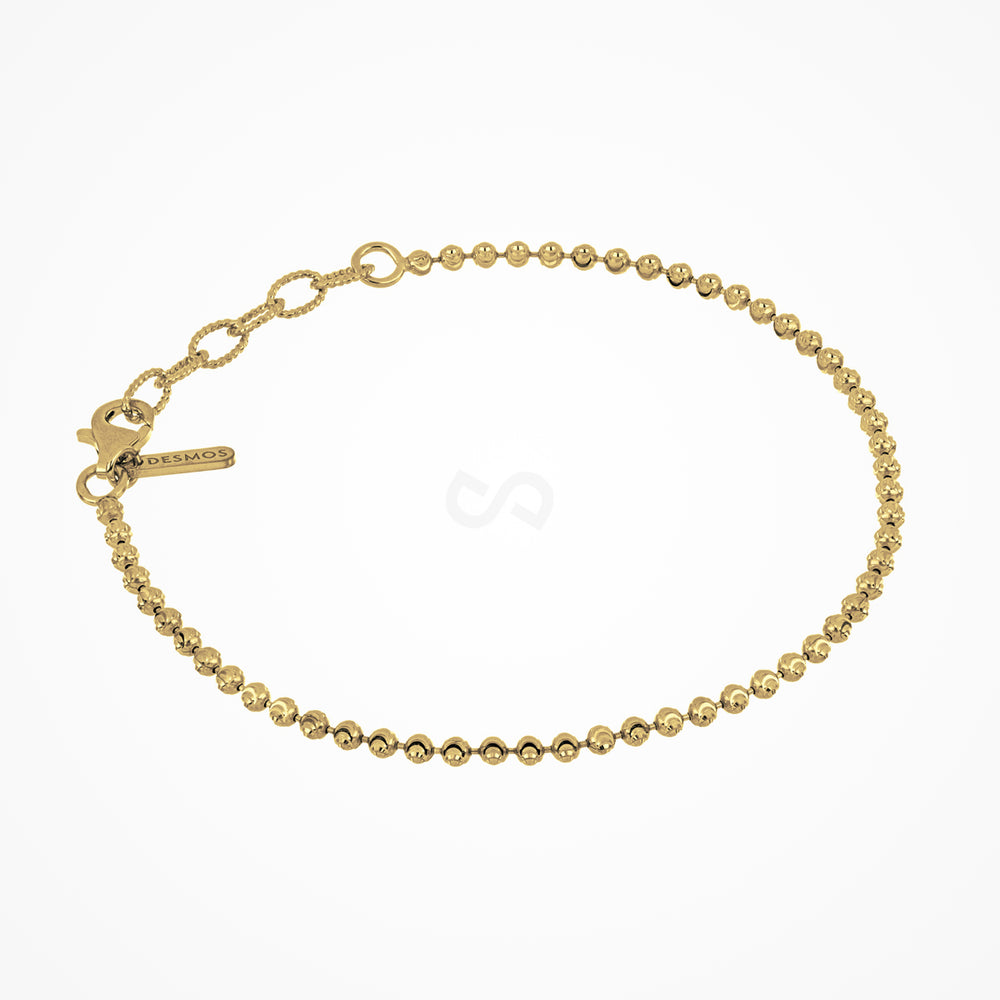 Design Moon Silver & Gold Plated Bracelet