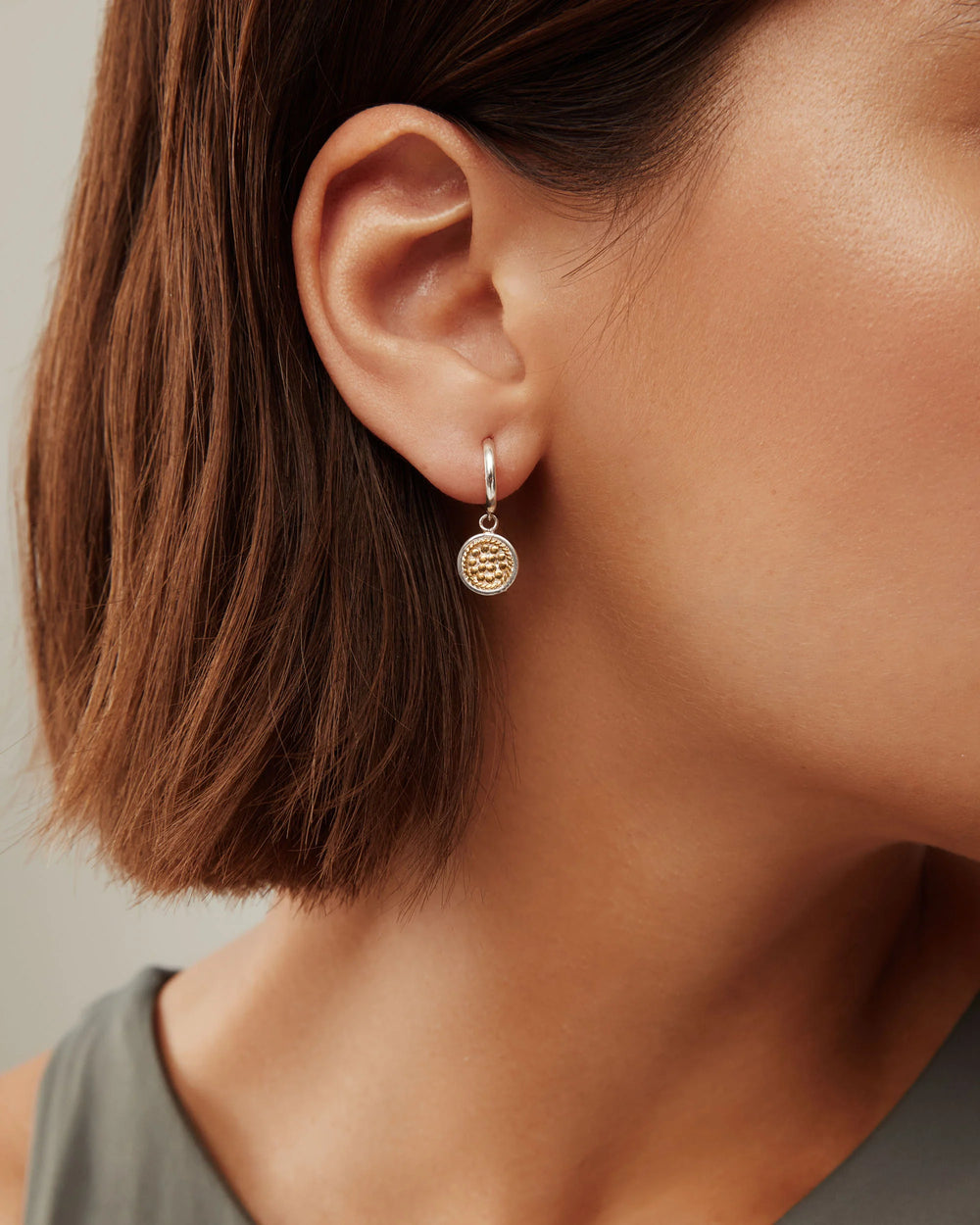 Anna Beck Classic Drop Disc Earrings