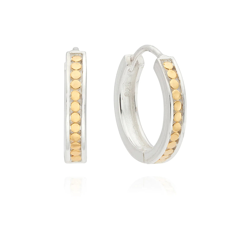 Anna Beck Classic Small Hinge Reversible Hoop Earrings