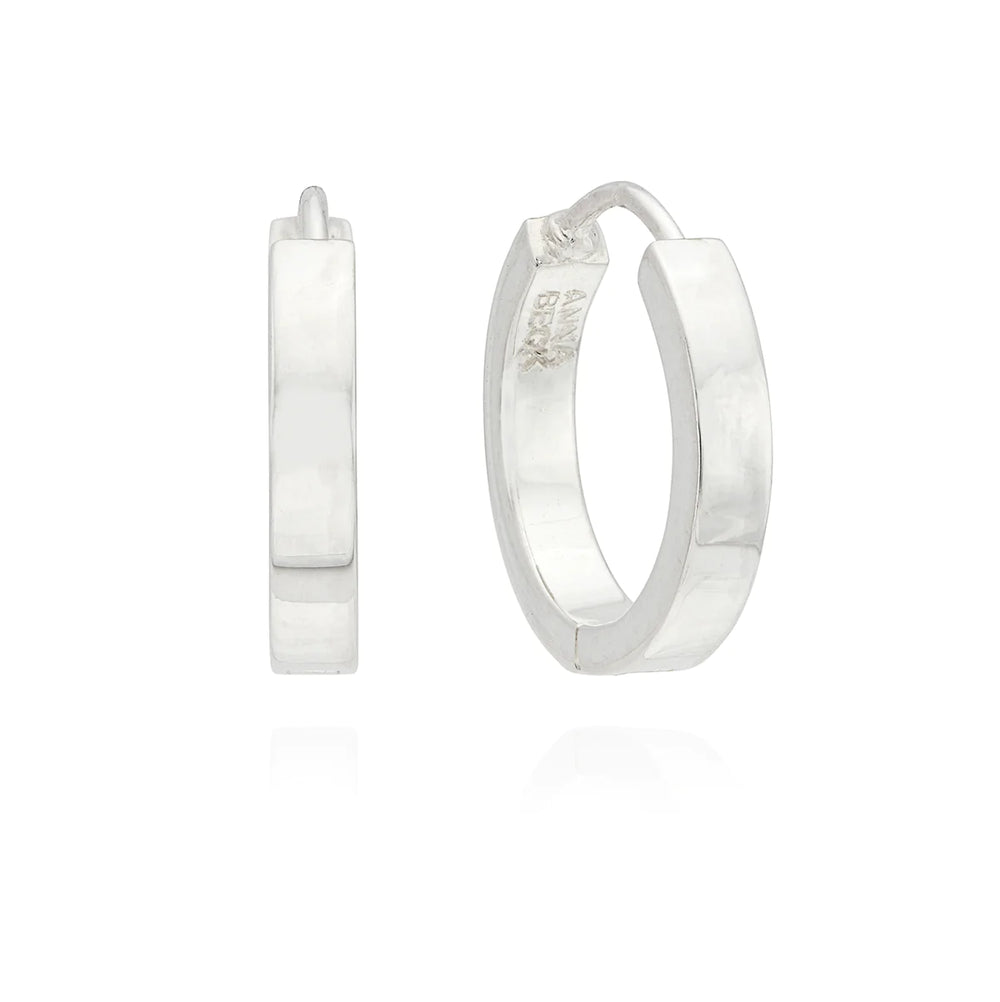 Anna Beck Classic Small Hinge Reversible Hoop Earrings