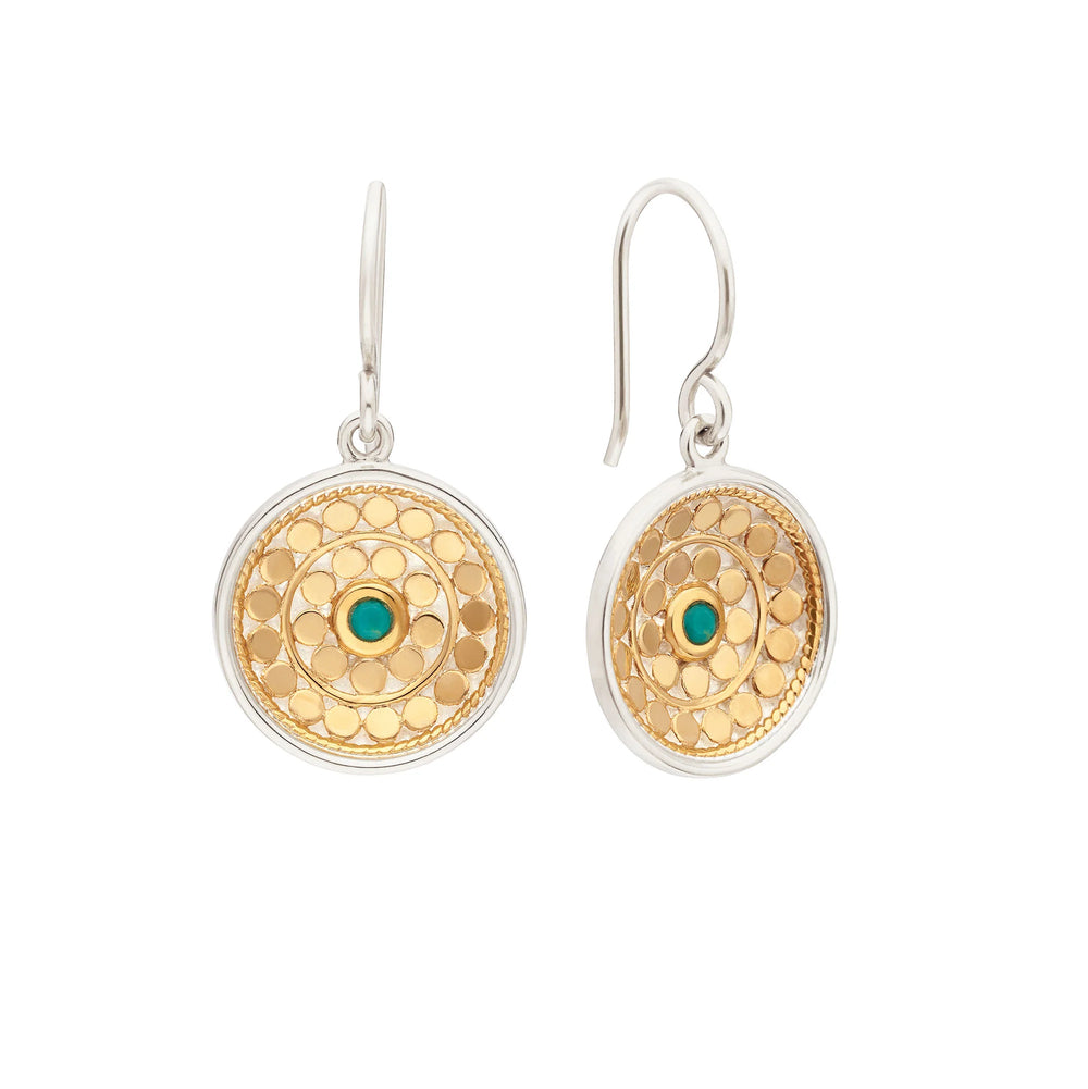 Anna Beck Rosetta Dish Earrings - Two Tone