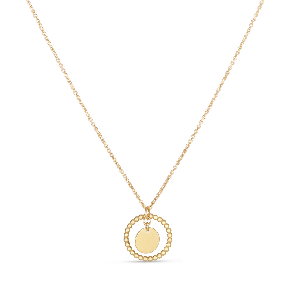 Phillip Gavriel Layered Circle Pendant