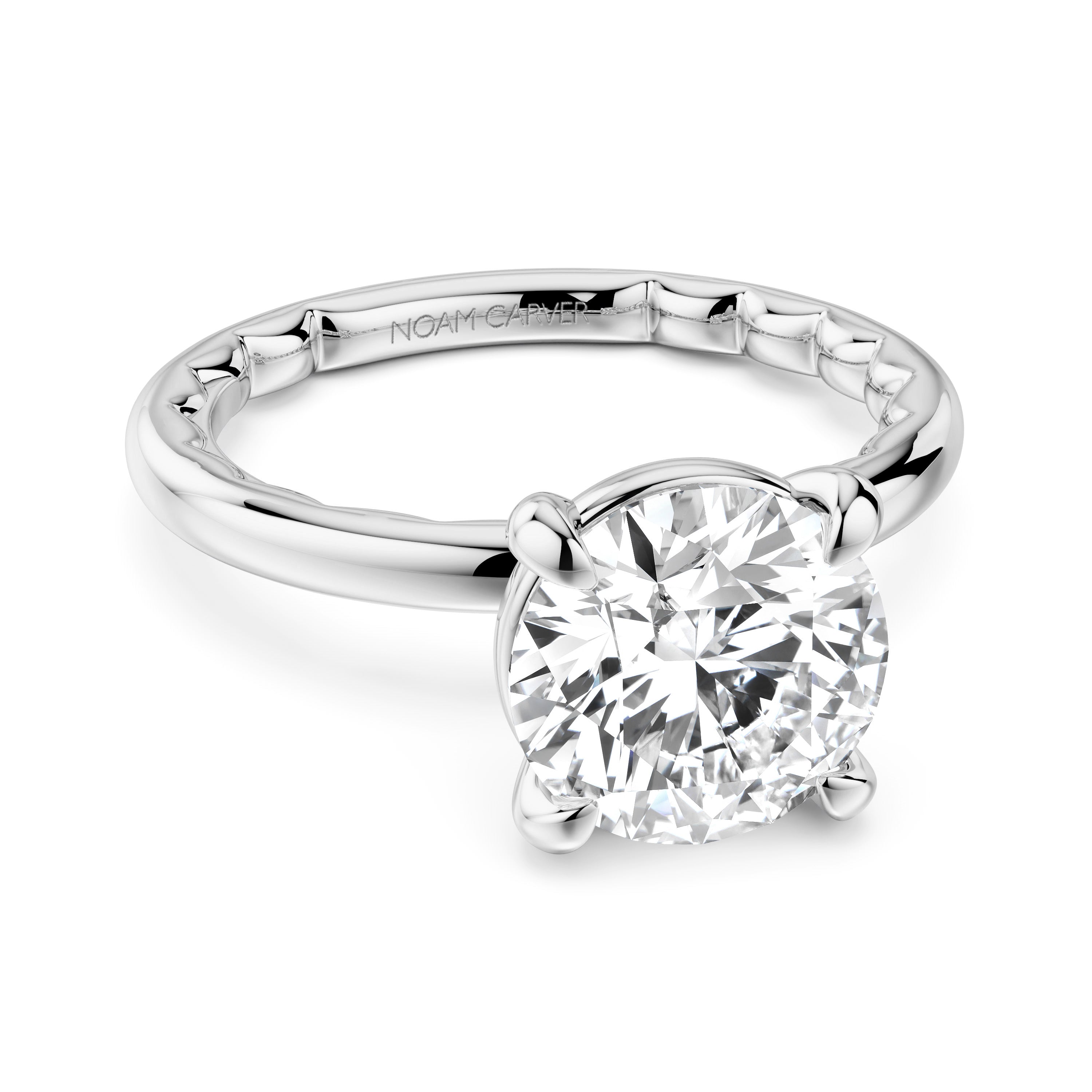 Noam Carver Diamond Solitaire Engagement Ring
