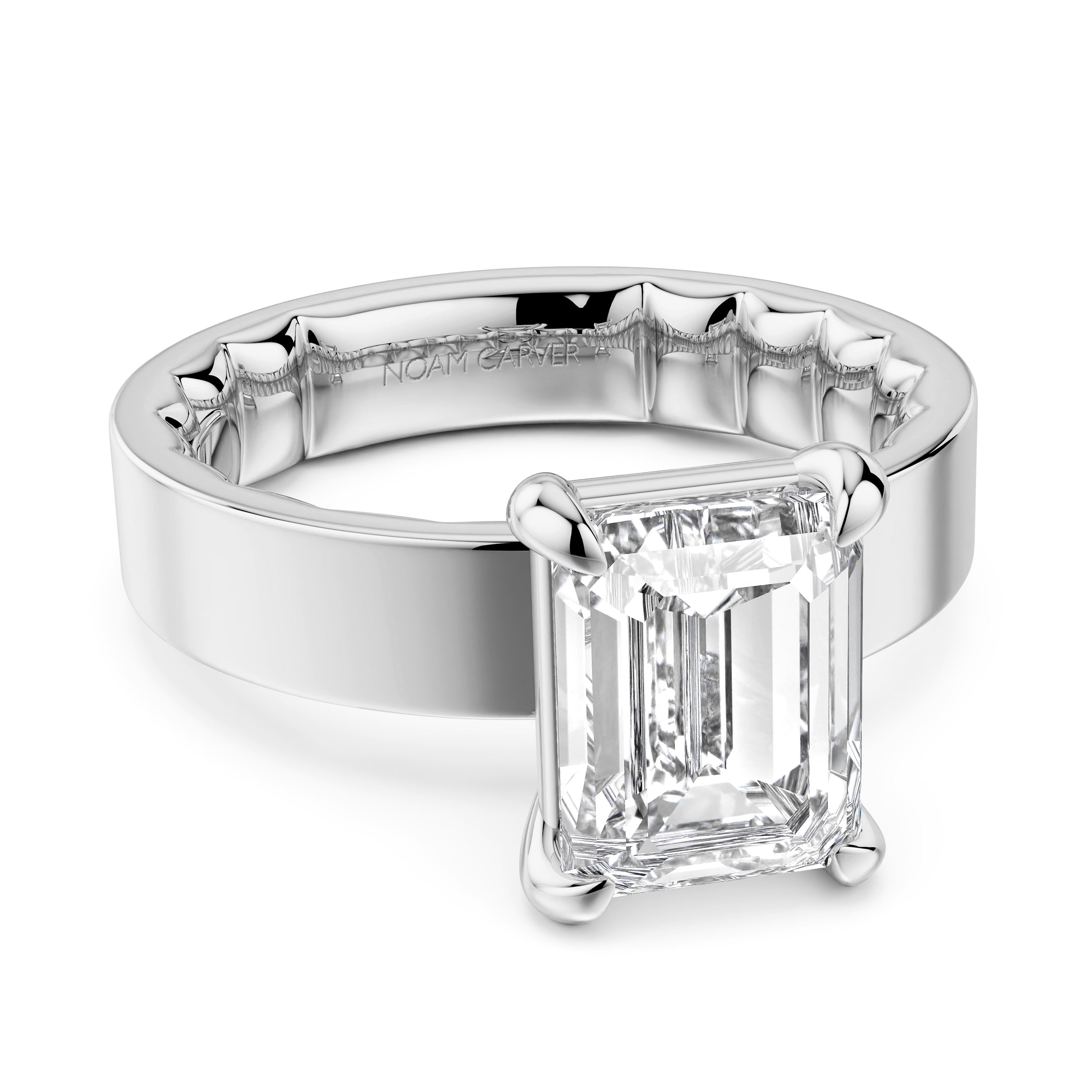 Noam Carver Diamond Solitaire Engagement Ring