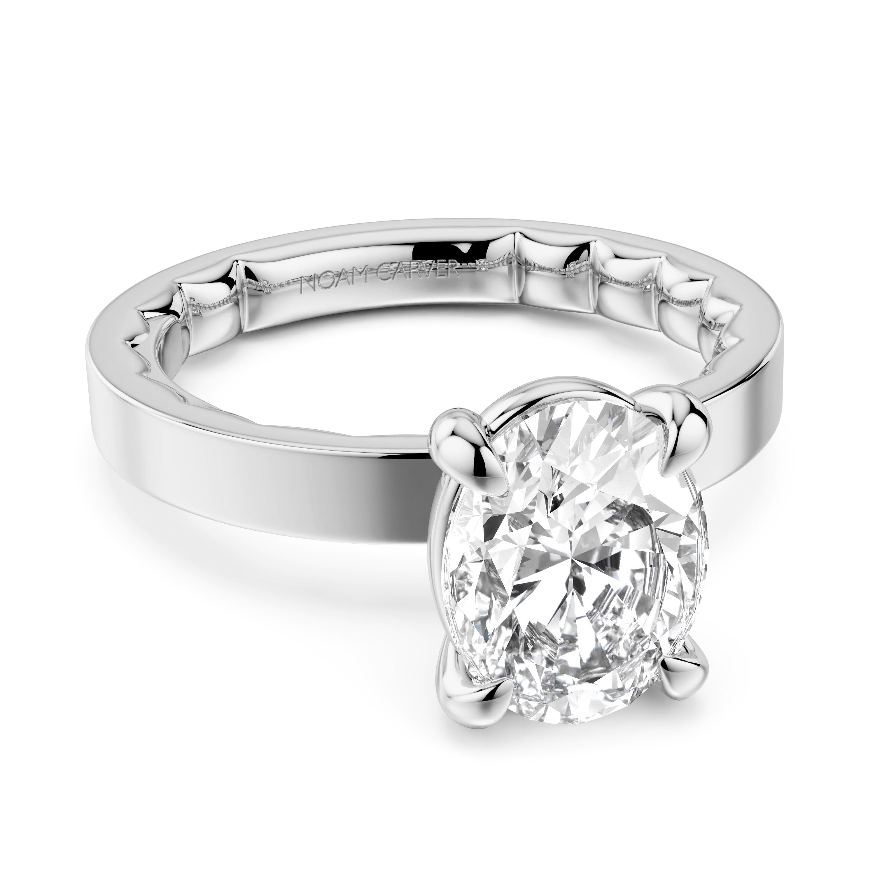 Noam Carver Diamond Solitaire Engagement Ring