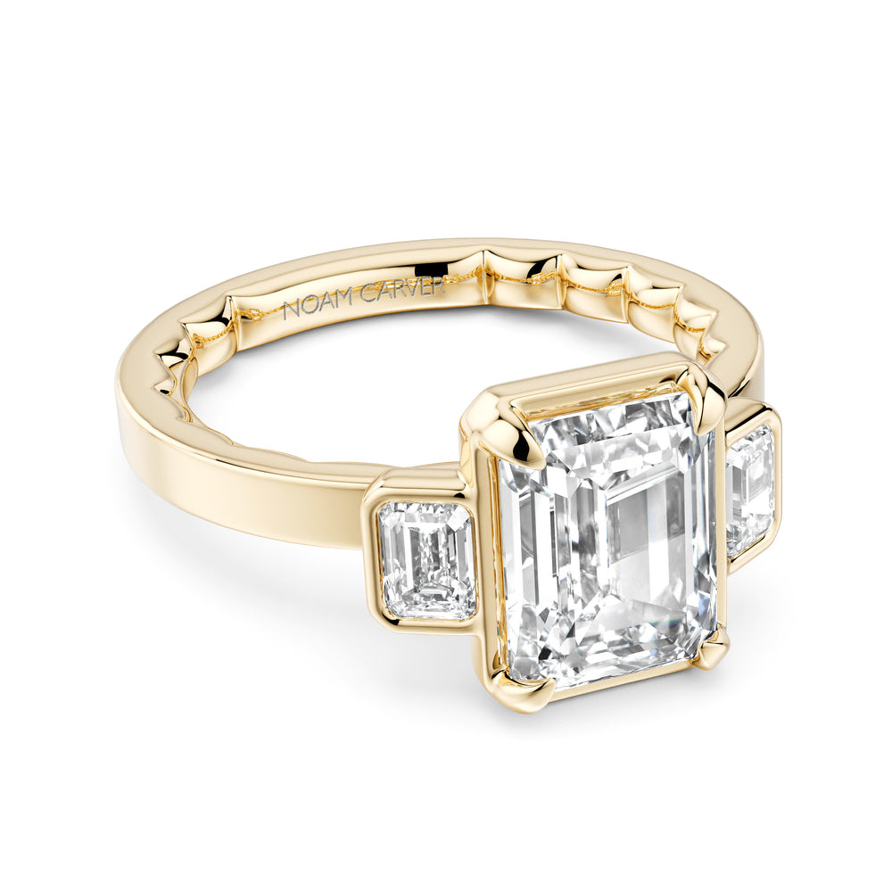 Noam Carver Three Stone Diamond Engagement Ring
