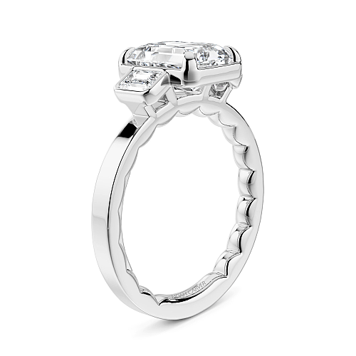 Noam Carver Three Stone Diamond Engagement Ring