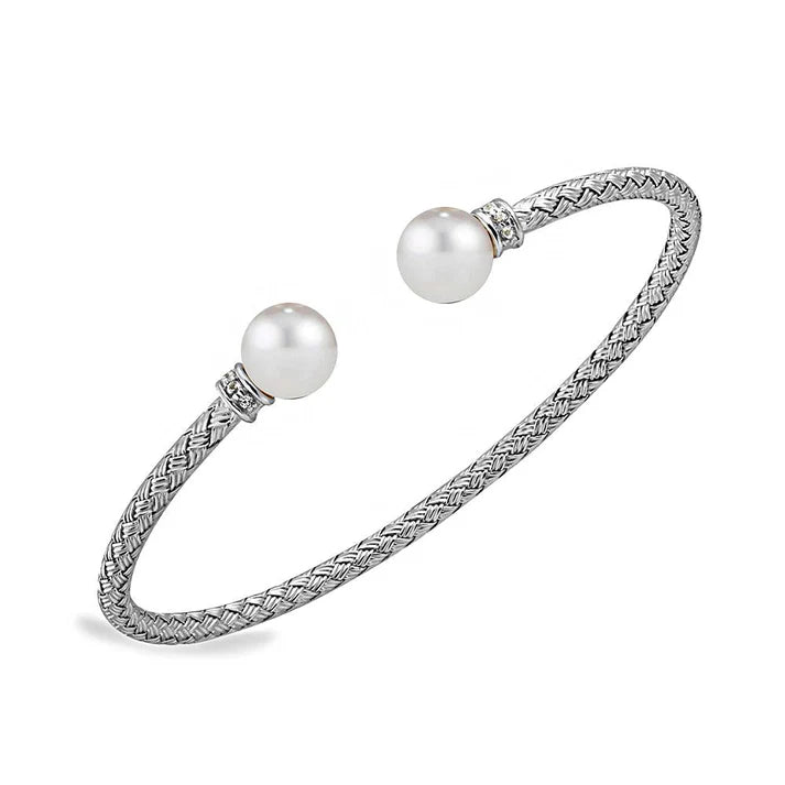 Charles Garnier Freshwater Pearl Cuff Bracelet