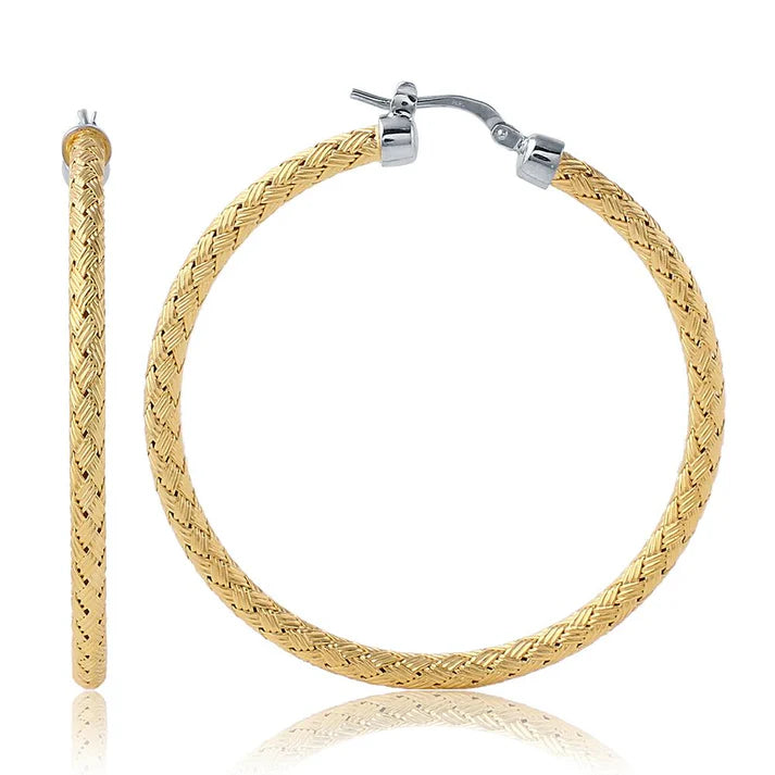 Charles Garnier Round Hoop Earrings