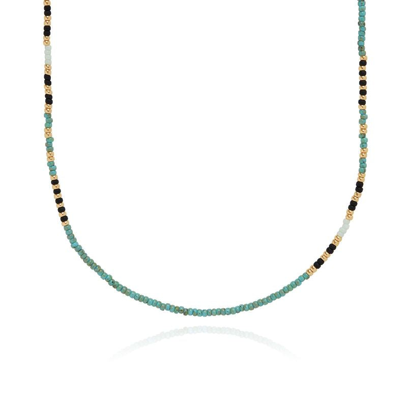 Anna Beck Mutsa Beaded Necklace - 42”