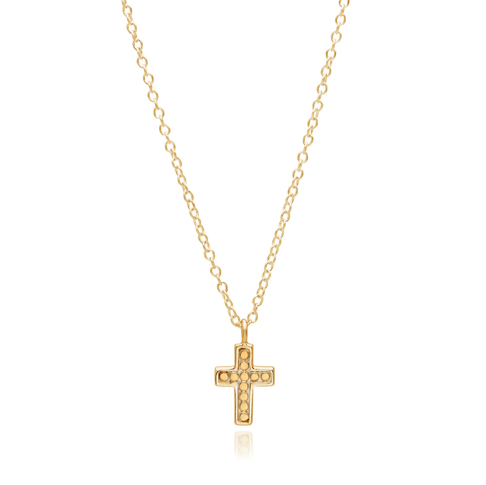Anna Beck Small Gold Cross Classic Necklace