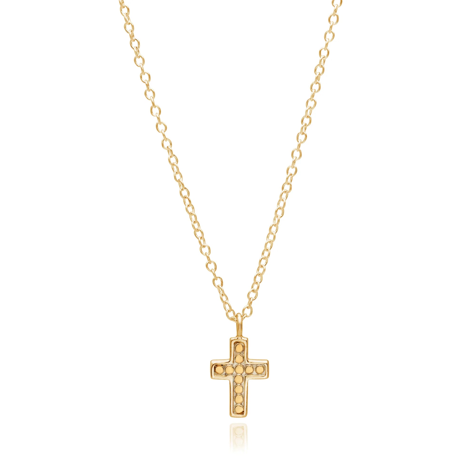 Anna Beck Small Gold Cross Classic Necklace