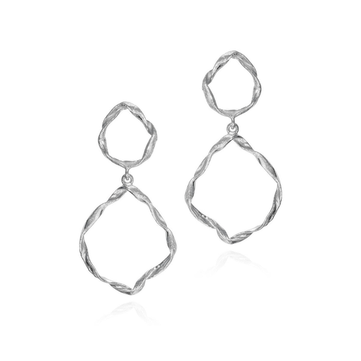 Jorge Revilla Rolling Irregular Two-Link Earrings