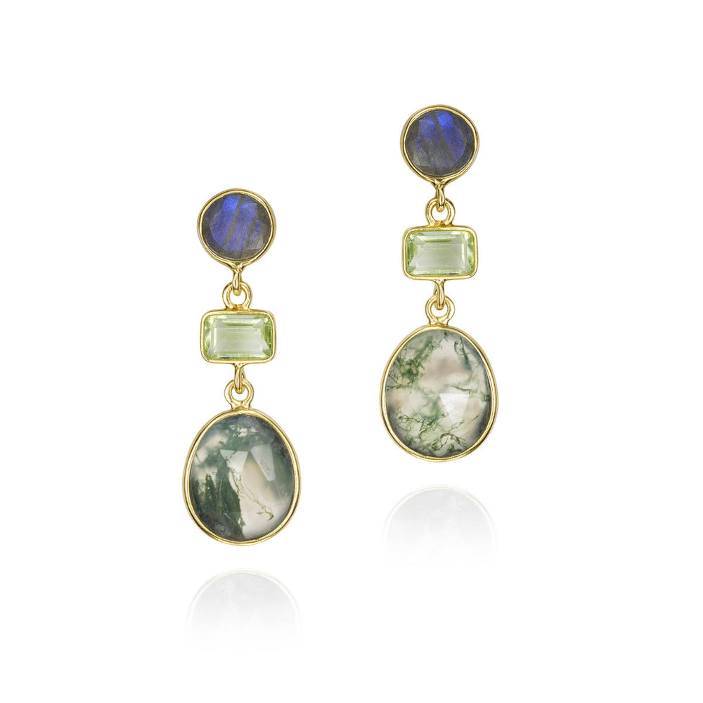 Jorge Revilla Moss Agate Earrings