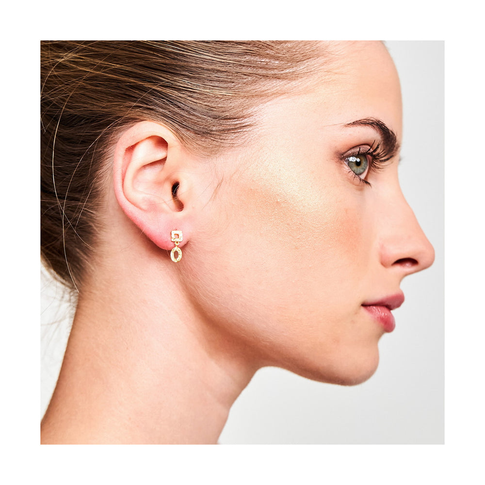 Jorge Revilla Drop Geometric Shape Earrings