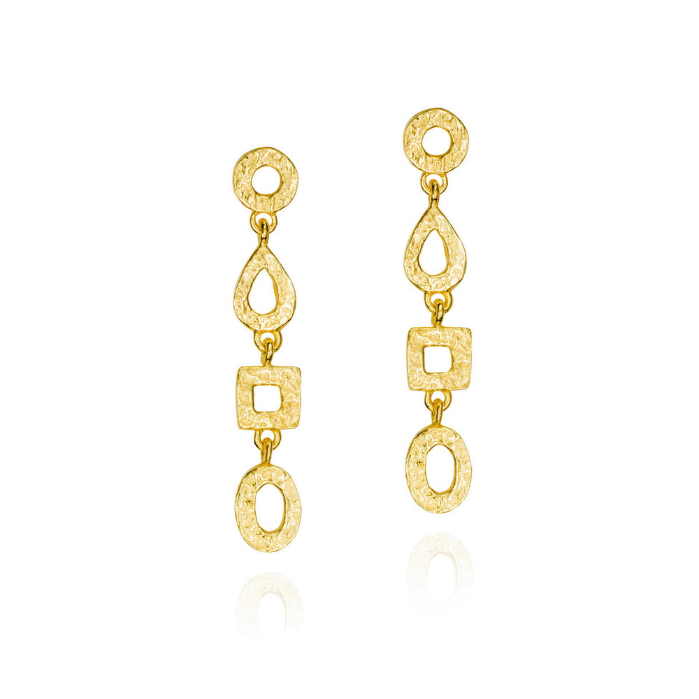 Jorge Revilla Drop Long Geometric Shape Earrings