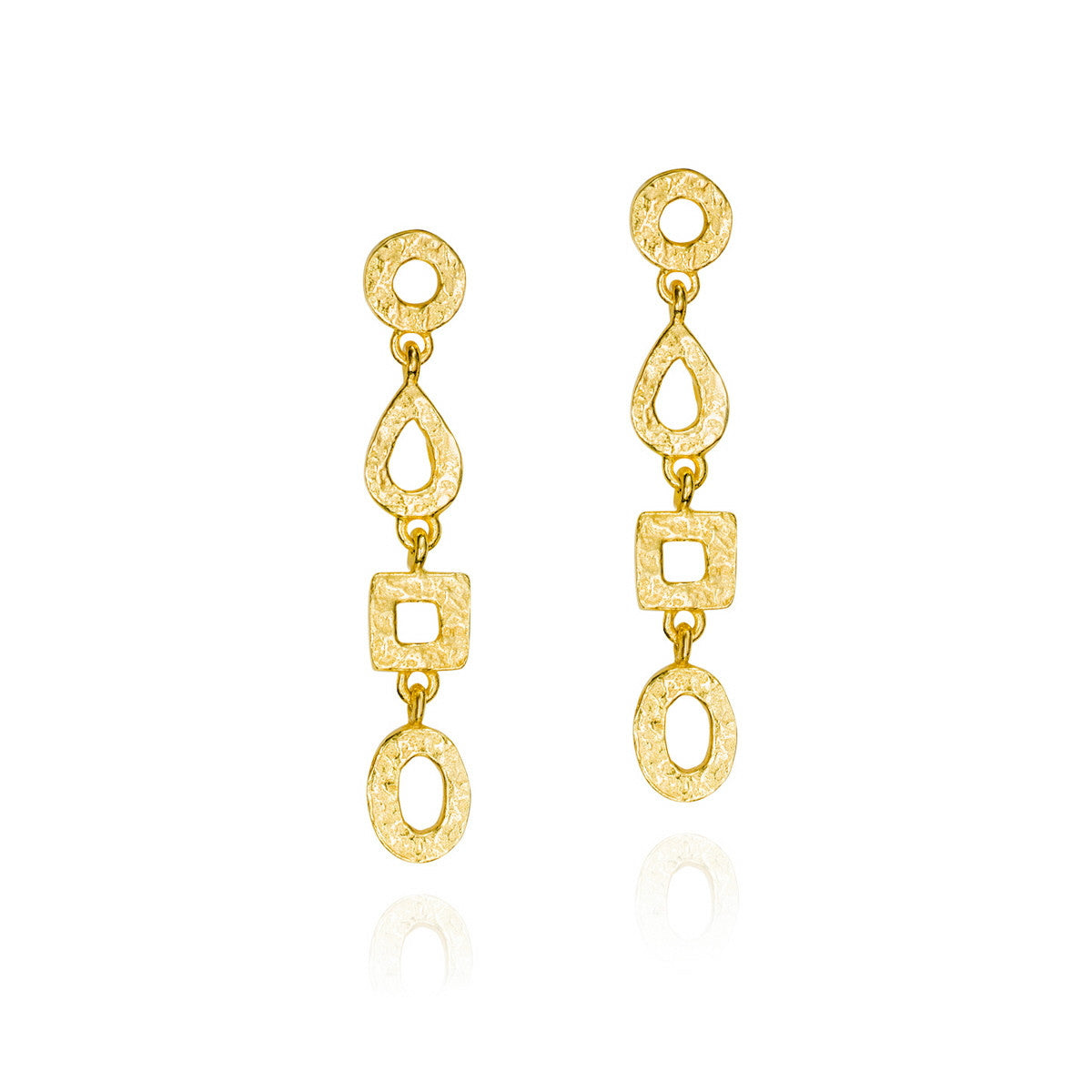 Jorge Revilla Drop Long Geometric Shape Earrings