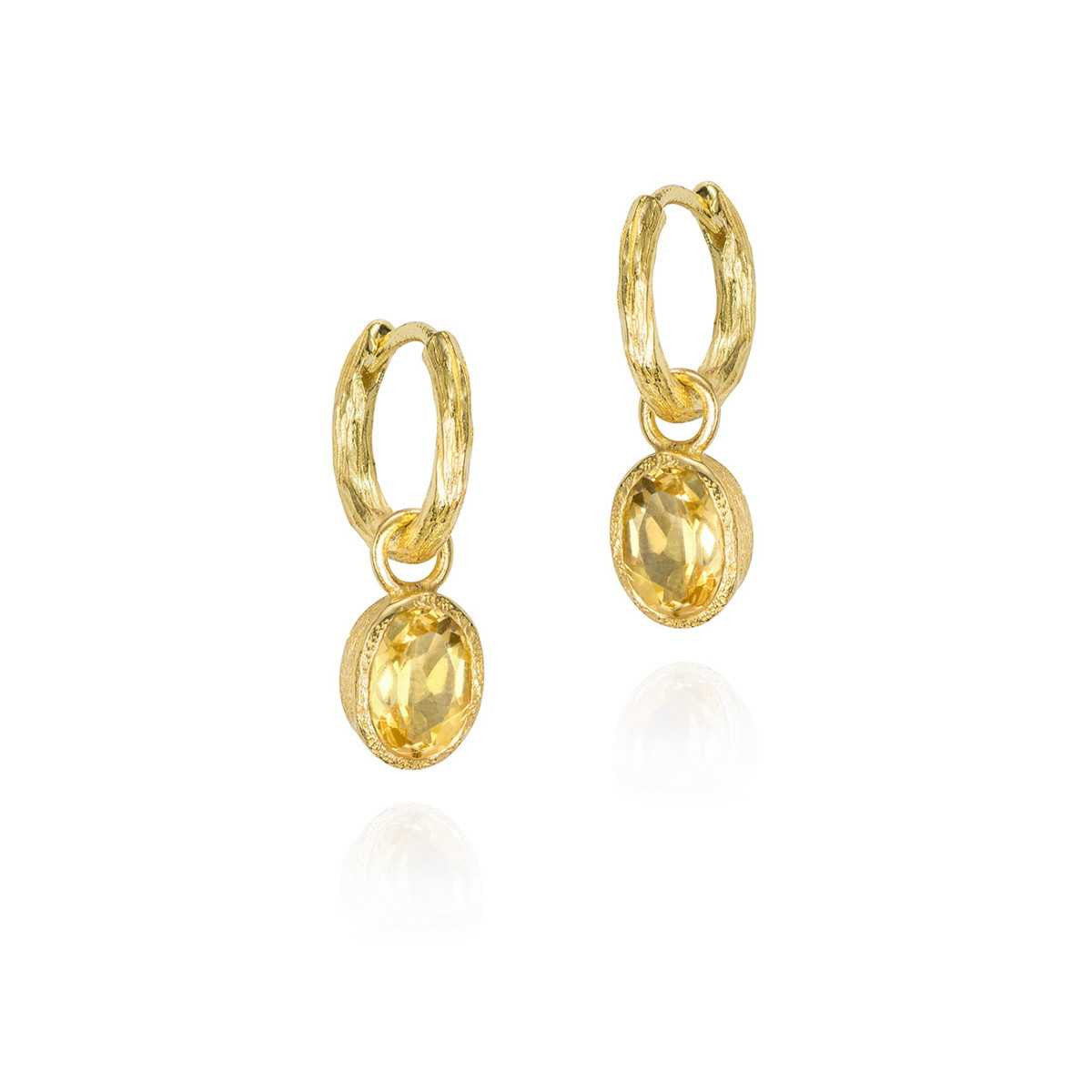 Jorge Revilla Zen Citrine Hoop Earrings