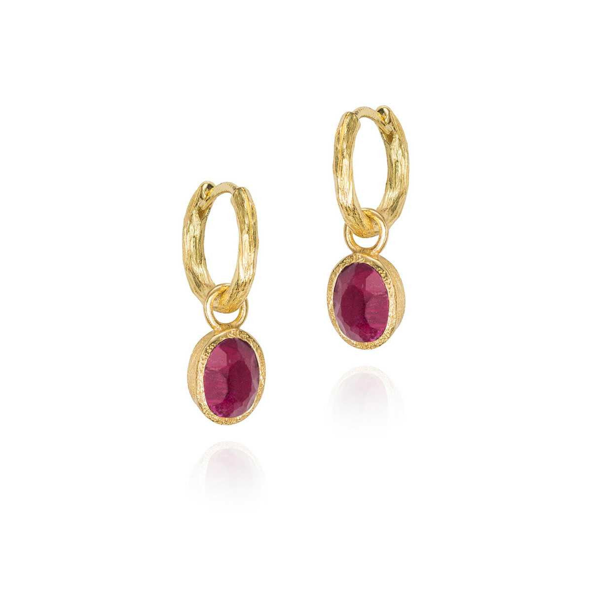 Jorge Revilla Zen Ruby Hoop Earrings