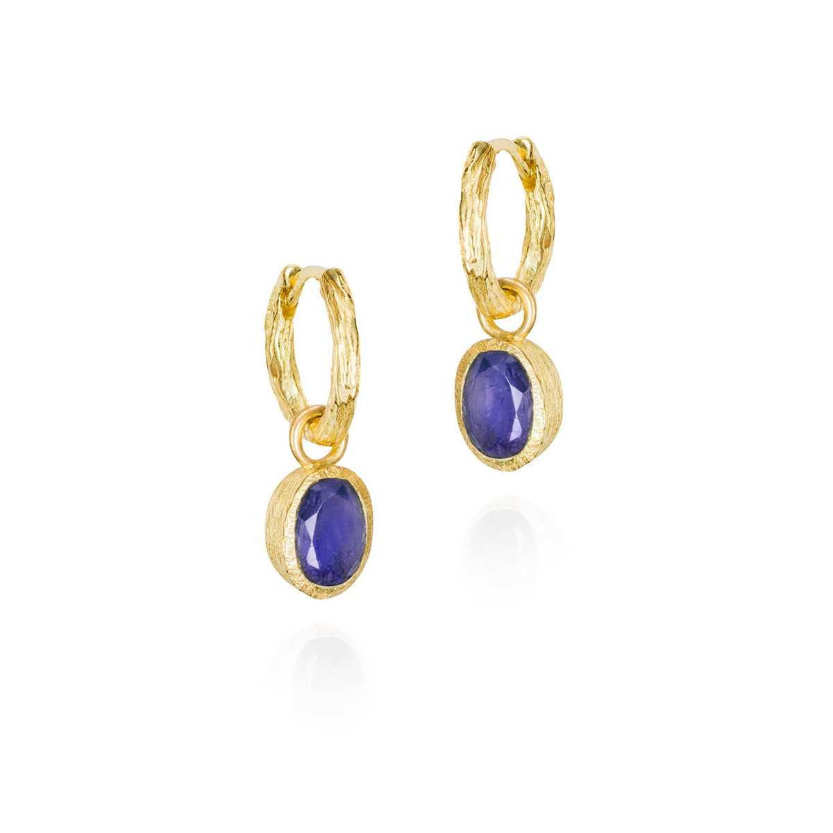 Jorge Revilla Zen Sapphire Hoop Earrings