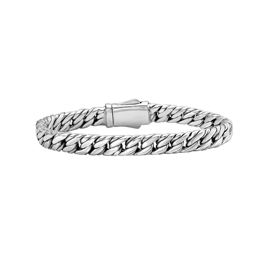 Phillip Gavriel Men's Silver Double Cuban Bracelet