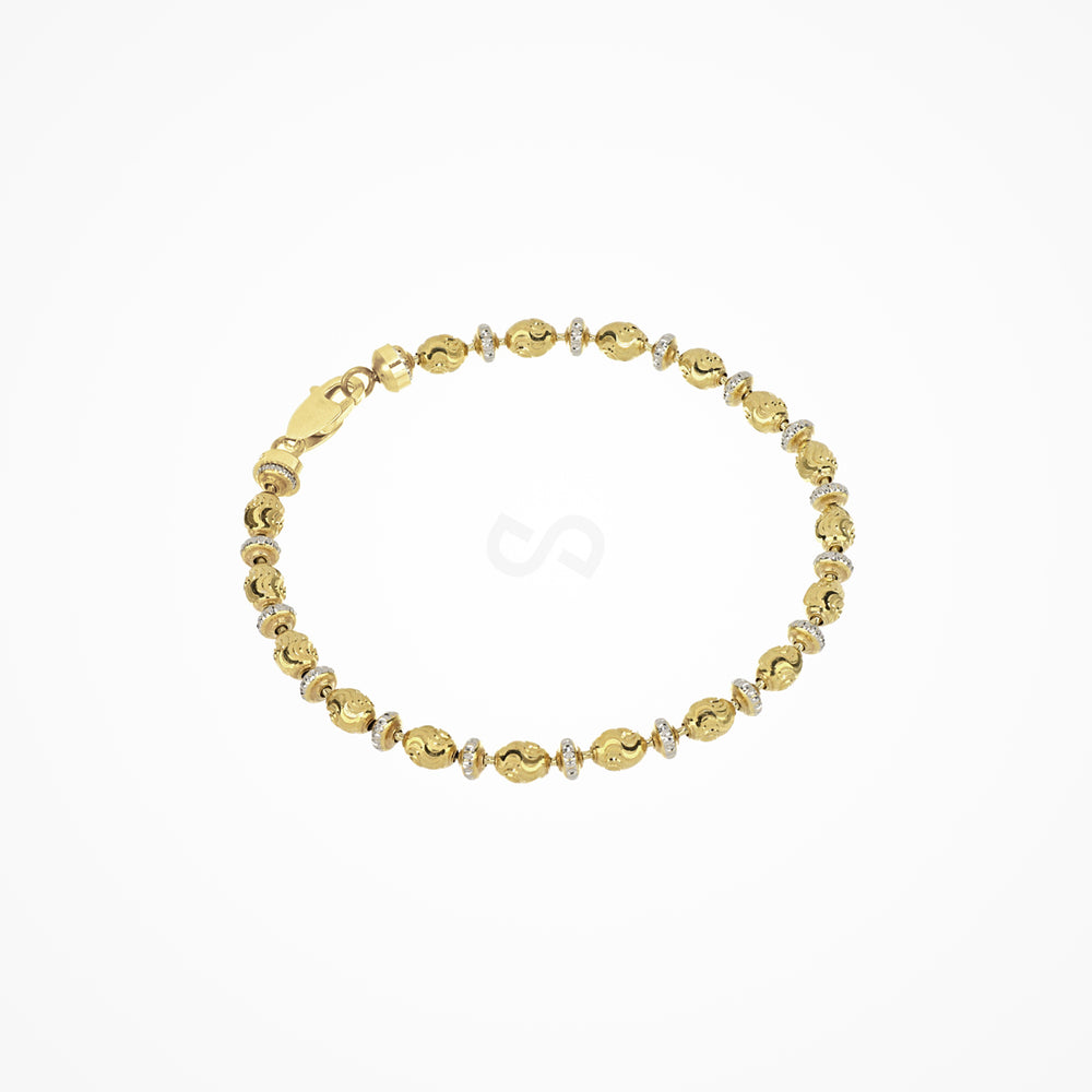 Saturno Silver & Gold Plated Bracelet