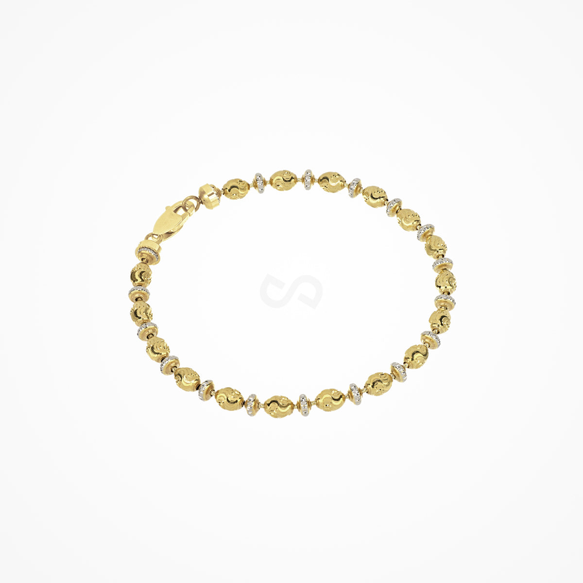 Saturno Silver & Gold Plated Bracelet