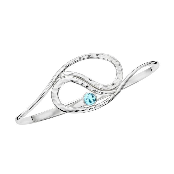 E.L. Designs Blue Topaz Yin-Yang Bracelet