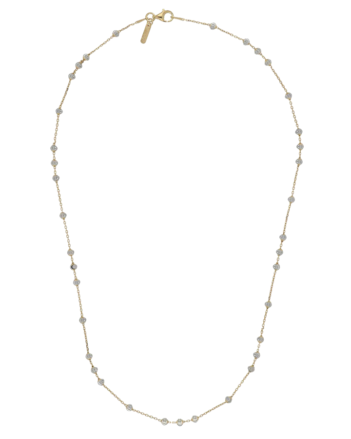 Station Moon 3+1 Silver Necklace
