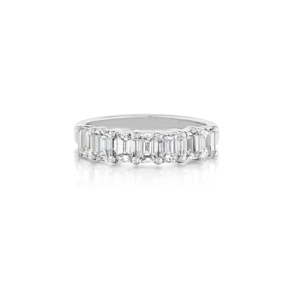 Barmakian Emerald Cut Diamond Band