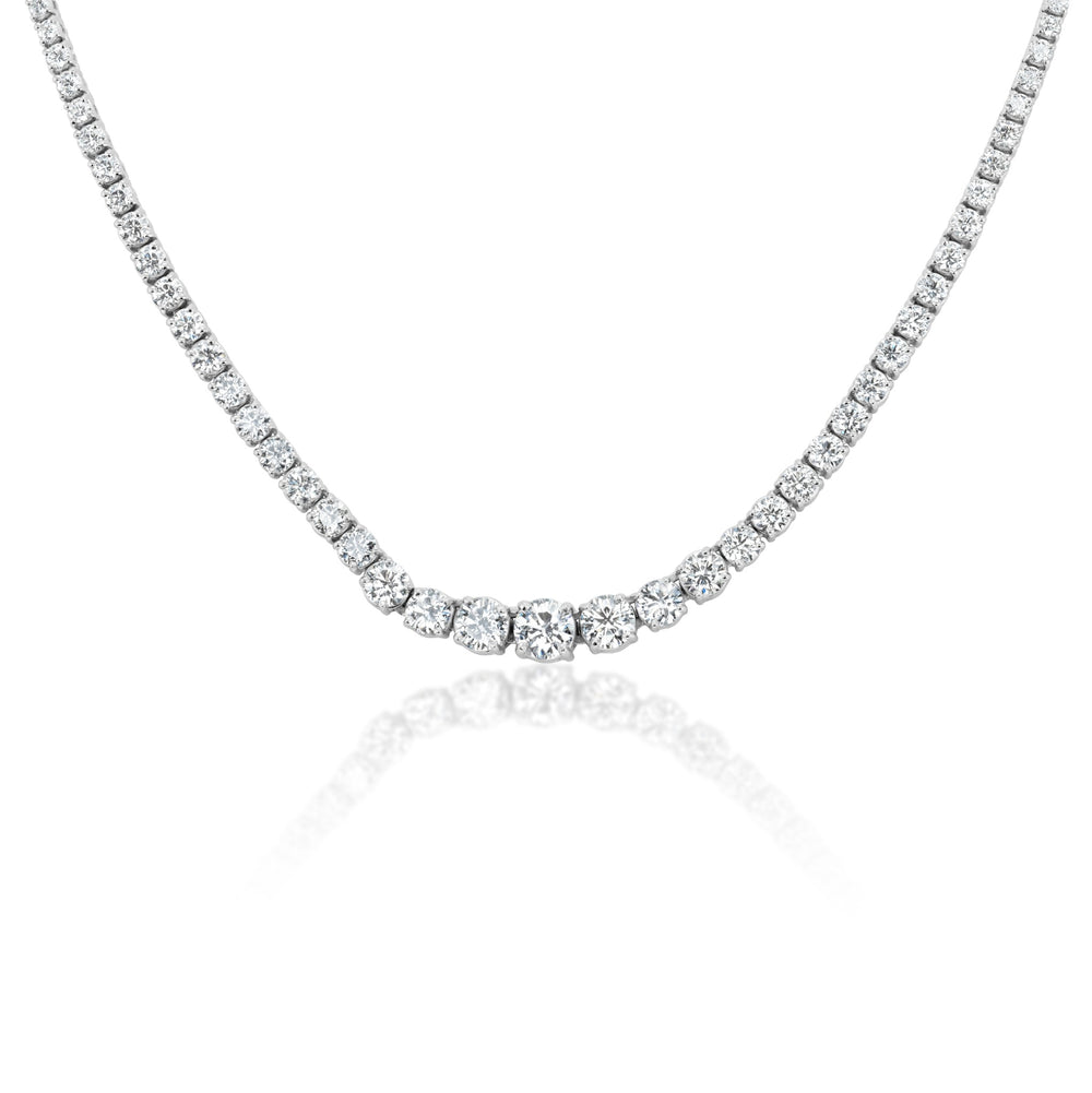 Graduated Diamond Tennis Necklace