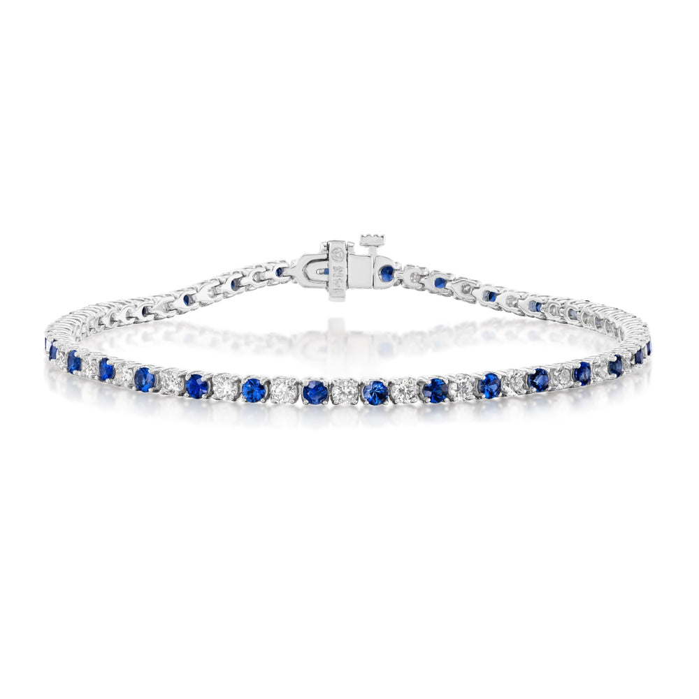 Sapphire and Diamond Bracelet