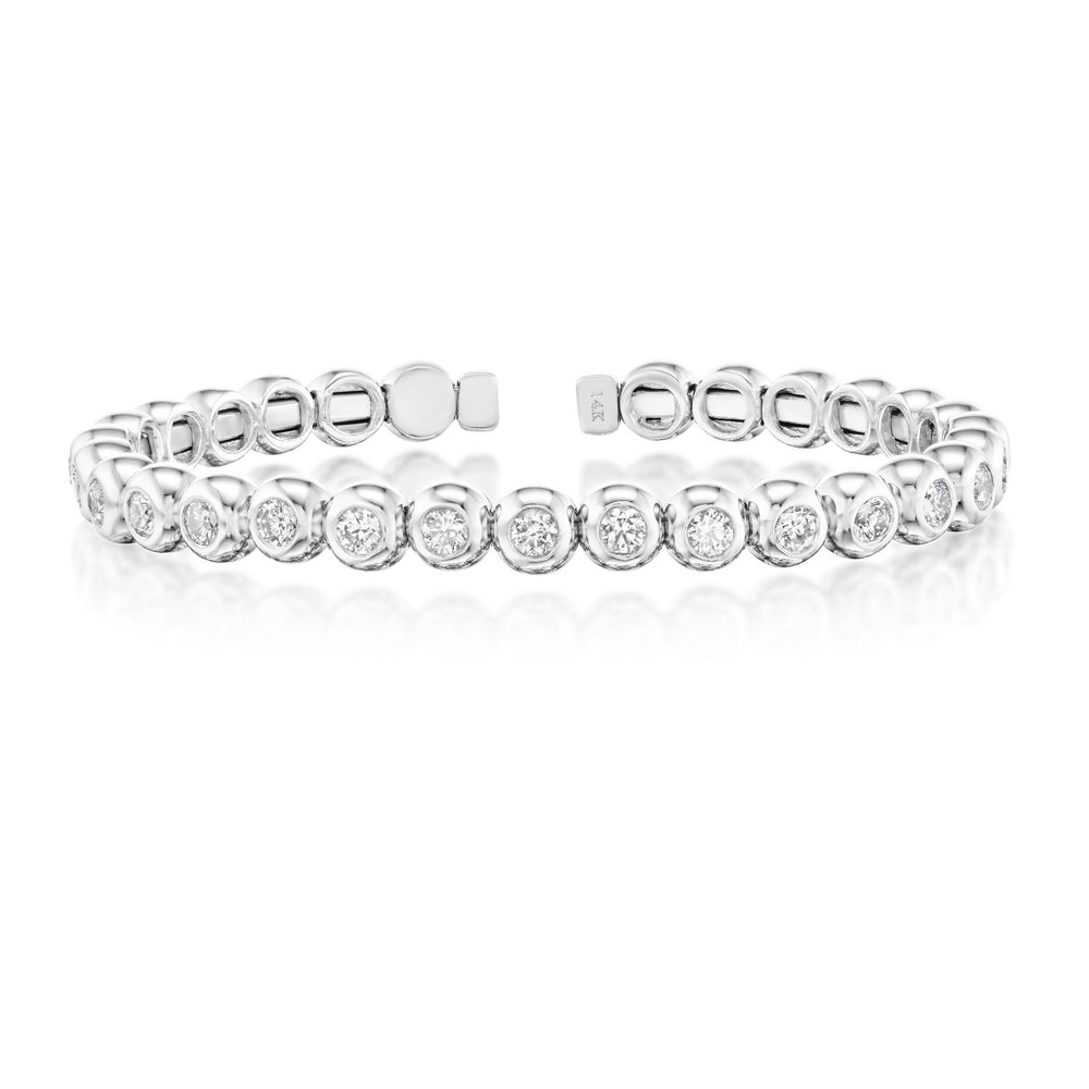 Barmakian Diamond Flex Cuff Bracelet