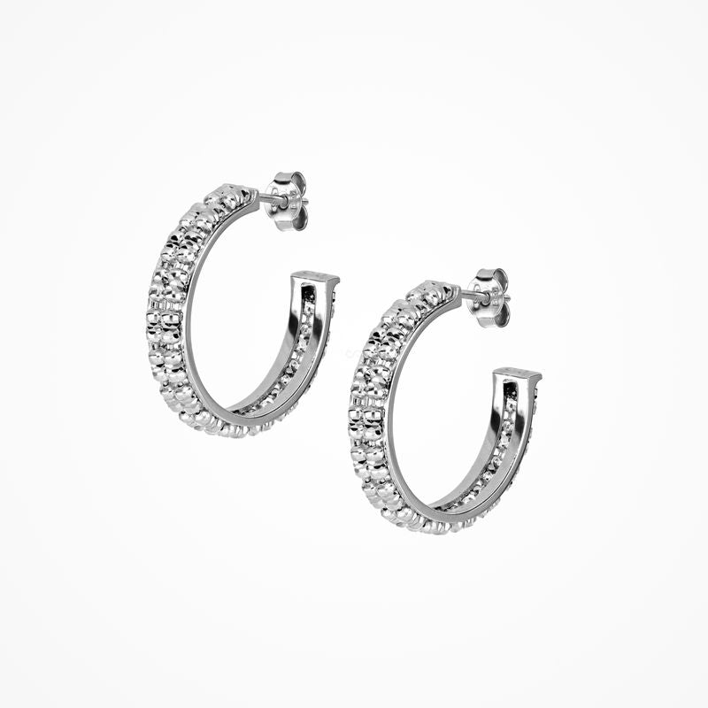 Infinity Round Hoop Earrings