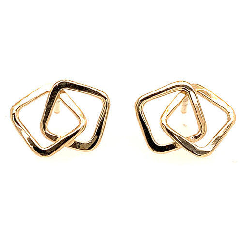 Tom Kruskal Open Square Stud Earrings