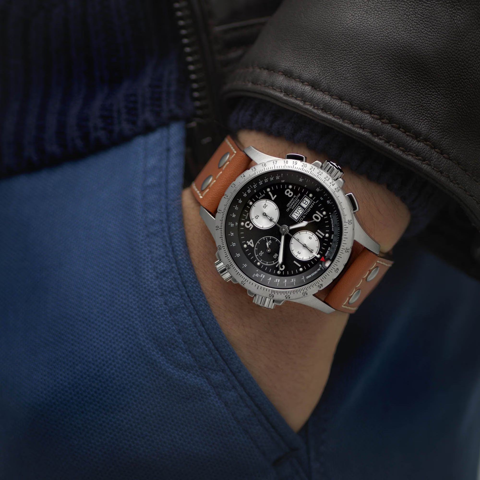 Khaki Aviation X-Wind Auto Chrono