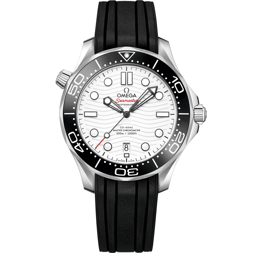 Omega Seamaster Diver 300M 42 mm steel on rubber strap