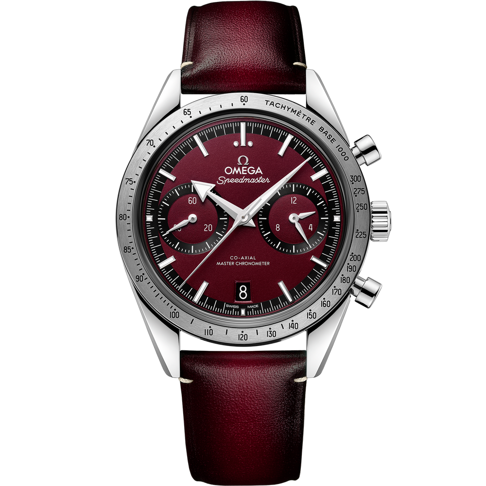 Omega Speedmaster '57 40.5 mm steel on leather strap