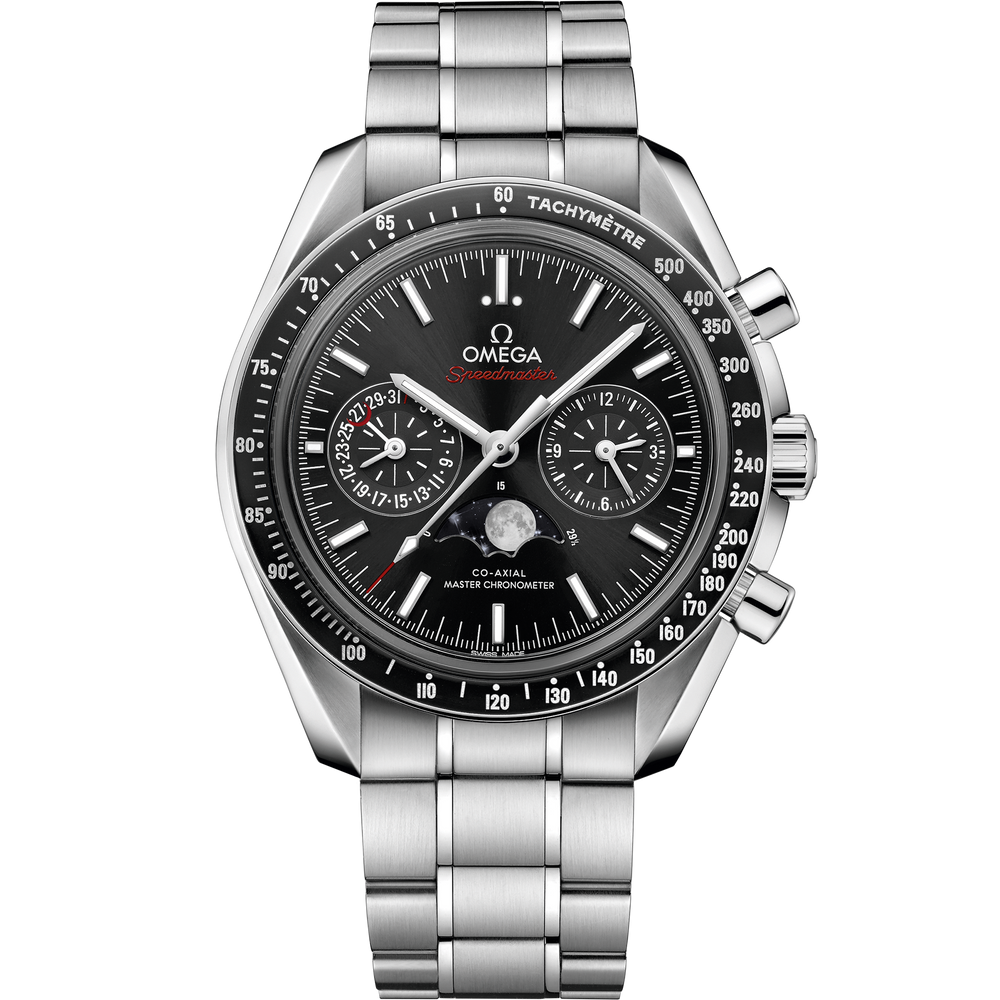 Omega Speedmaster Moonphase 44.25 mm steel on steel