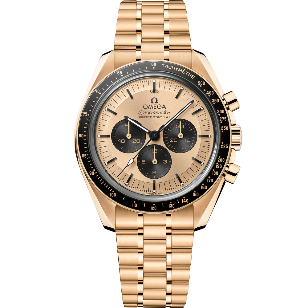 Omega Speedmaster Moonwatch Professional 42 mm Moonshine™ gold on Moonshine™ gold