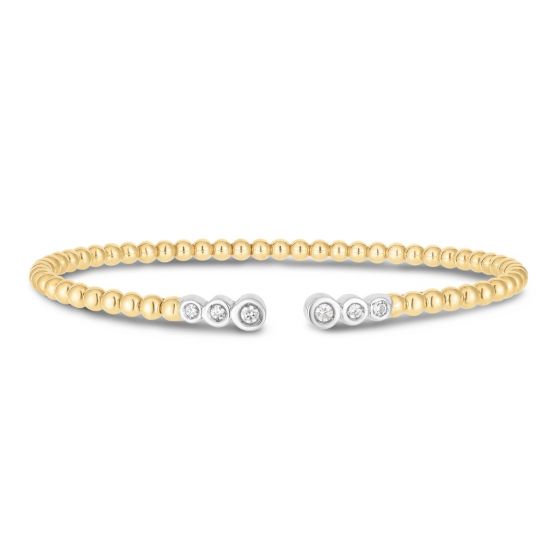 Flexible Diamond Bead Bracelet