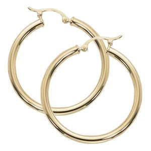 Yellow Gold Hoop Earrings