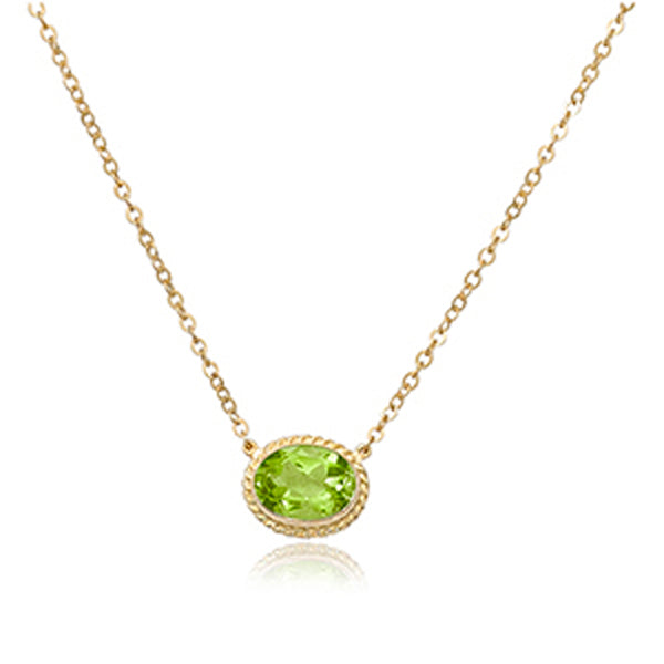 Oval Peridot Pendant