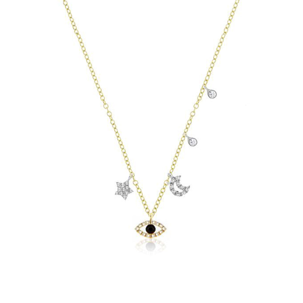 Meira T Green Tourmaline Necklace & Charms N12885/GT CLP-14628 - London Gold