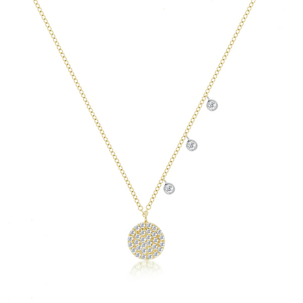 Meira T Yellow 14 Karat Necklace Length 18 With 0.04Tw Round | Steve Lennon  & Co Jewelers | New Hartford, NY